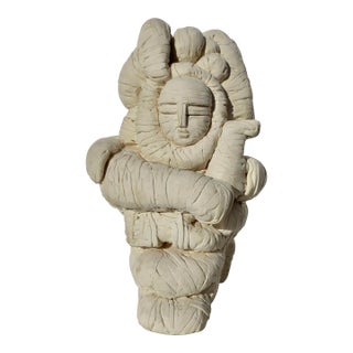 Pierre Yves Hervy-Vaillant Ceramic Bisque Sculpture Circa 1990s For Sale