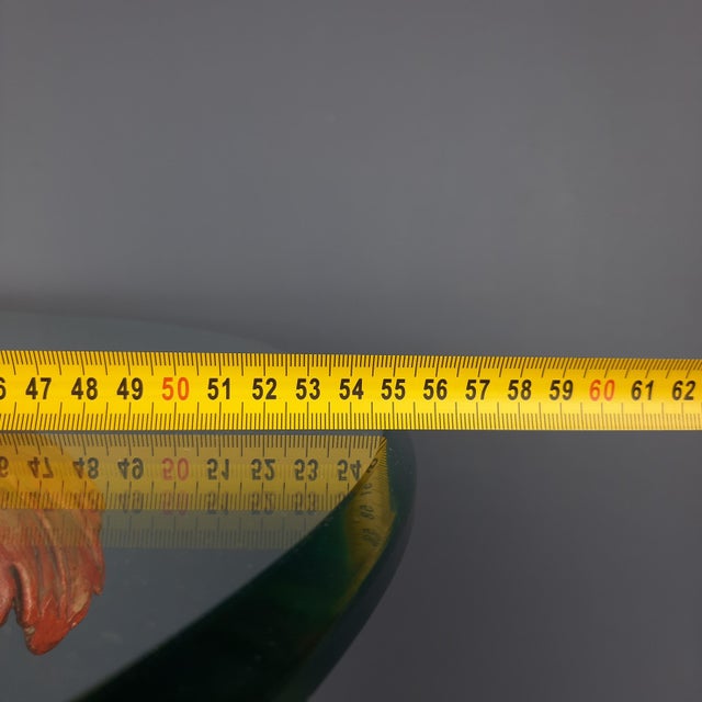 Vintage Round Coffee Table with Crystal & Wood Trunk in Grape Vine shape, 1950s For Sale - Image 14 of 16
