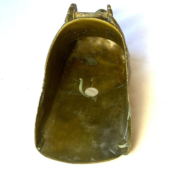 Spanish South American Spanish Colonial Brass Horse Saddle Stirrup For Sale - Image 3 of 9