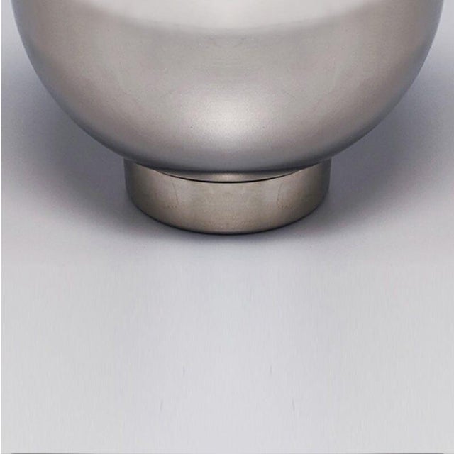 Silver Ice Bucket in Stainless Steel by Aldo Tura for Macabo, 1960s For Sale - Image 8 of 9