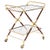 Mid-Century Modern Bar Cart in Brass and Wood by Cesare Lacca, Italy, 1950s For Sale - Image 14 of 14