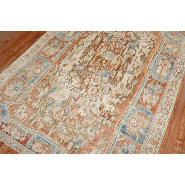 Brown Antique Zabihi Collection Karabagh Rug - 4'9" x 7'6" For Sale - Image 8 of 8
