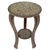 Vintage Marquetry Wood Inlay Round Side Table, Circa 1940 For Sale In Los Angeles - Image 6 of 11