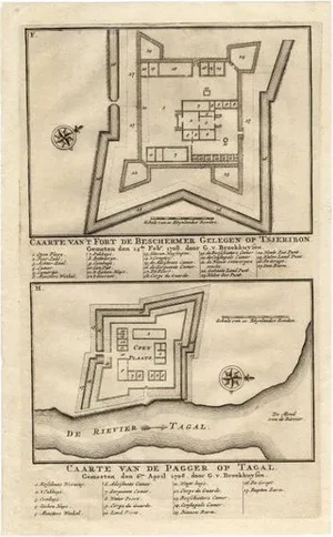 Valentijn, Fortress on Cheribon or Cirebon, Java, Indonesia, 1726, Print