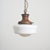 antique church opaline glass pendant light by maxlume – d an original opaline glass pendant light salvaged from school...