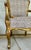 Wood Italian Antique Carved Wood Leopard Print Bergere Chairs Pair For Sale - Image 7 of 10