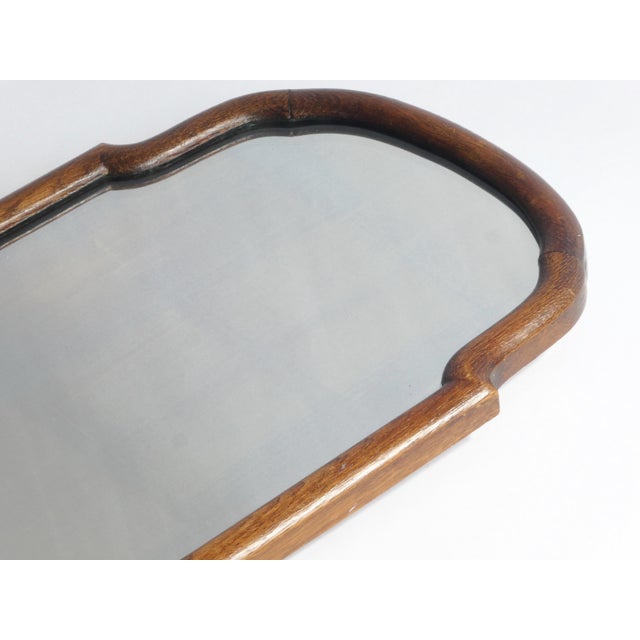 Antique Scalloped Wooden Wall Mirror, 1800s For Sale - Image 9 of 10