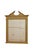 P0270 a victorian gold wall mirror, having architectural pediment with acanthus leaf carved moulding, scrolls and dentil...