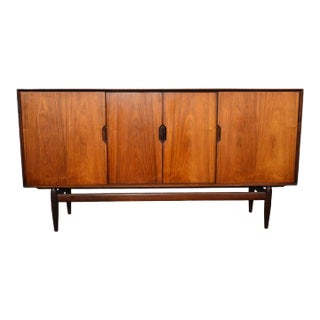 Mid 20th Century Tall Rosewood Credenza by Henry Rosengren Hansen For Sale