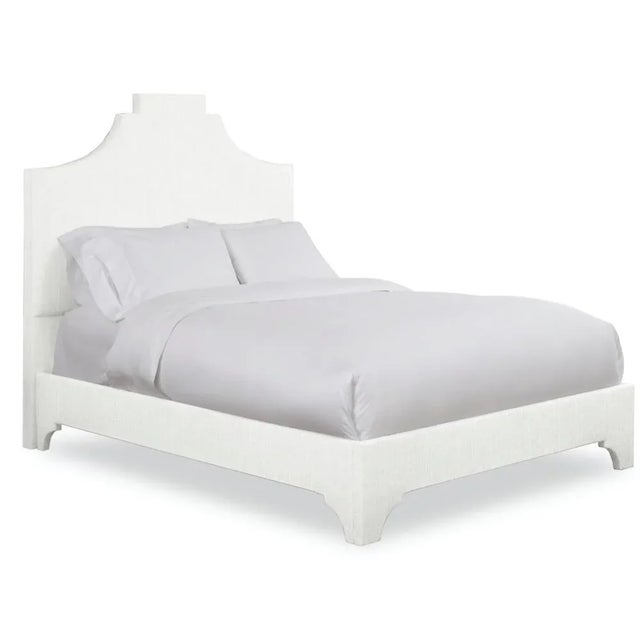 Modern Nadine King Headboard, Ivory Linen For Sale - Image 3 of 5