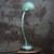 1950s Vintage Industrial Green Metal Machinist Gooseneck Table Light from Adher Lampes, France For Sale - Image 5 of 8