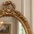 1970 Artisan Louis XVI Gold Beech Oval Wall Mirror For Sale - Image 6 of 10