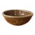 Vintage Usa Brown Stoneware Fruit Motif Serving Mixing Bowl For Sale