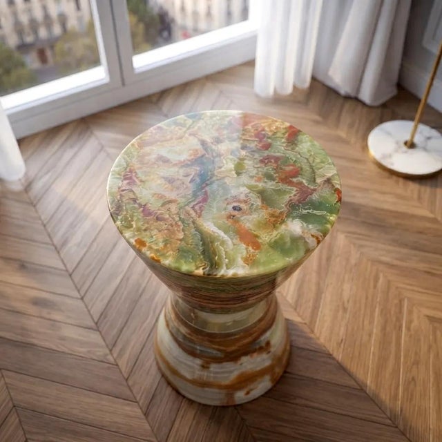 Side Table in Onyx and Marble by Forzini, in New conditions. Designed from 2000