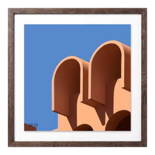 “Marrakesh 10” Giclee Archival Pigment Print 18x18 Framed in Walnut For Sale