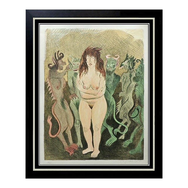 Late 20th Century Nude with Devils, Raphael Soyer For Sale