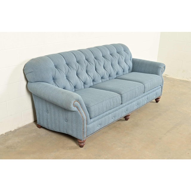 Baker Furniture Company Smith Brothers Traditional Roll Arm Tufted Sofa For Sale - Image 4 of 13