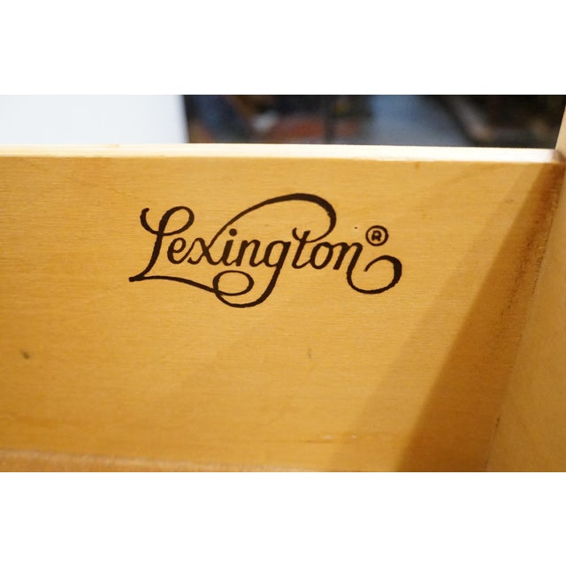 Lexington Furniture Victorian Sampler Quarter Sawn Oak 24" Lingerie Chest W. Vanity Mirror 391-3102 For Sale - Image 9 of 15