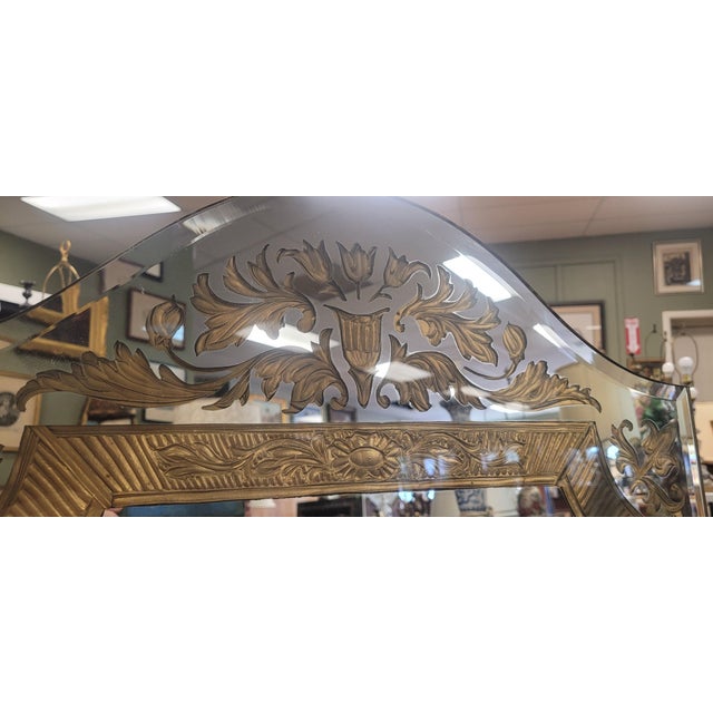 Fine and Unusual Antique Art Deco Mirror For Sale - Image 4 of 15