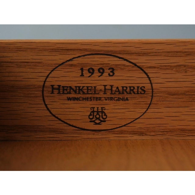Henkel Harris 3 Part Cherry Highboy Chest of Drawers For Sale - Image 16 of 18