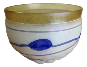 Blue Glass Bowl by Bertil Vallien for Kosta Boda, 1970s