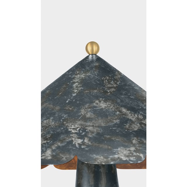 Hudson Valley Lighting Hudson Valley Lighting Folly Beach 20.75 in. 1 Light Table Lamp in Verdigris Finish For Sale - Image 4 of 7