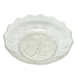 Art Deco Bowl by Hortensja Glassworks, 1950s For Sale