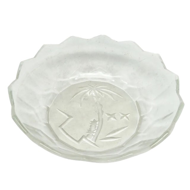 Art Deco Bowl by Hortensja Glassworks, 1950s For Sale