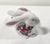 1990s Vintage Porcelain Easter Bunny Rabbit Floral Figurine For Sale - Image 5 of 8