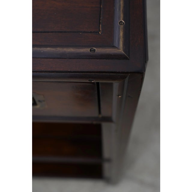Theodore Alexander Campaign Style 1 Drawer Lamp Table For Sale - Image 10 of 12