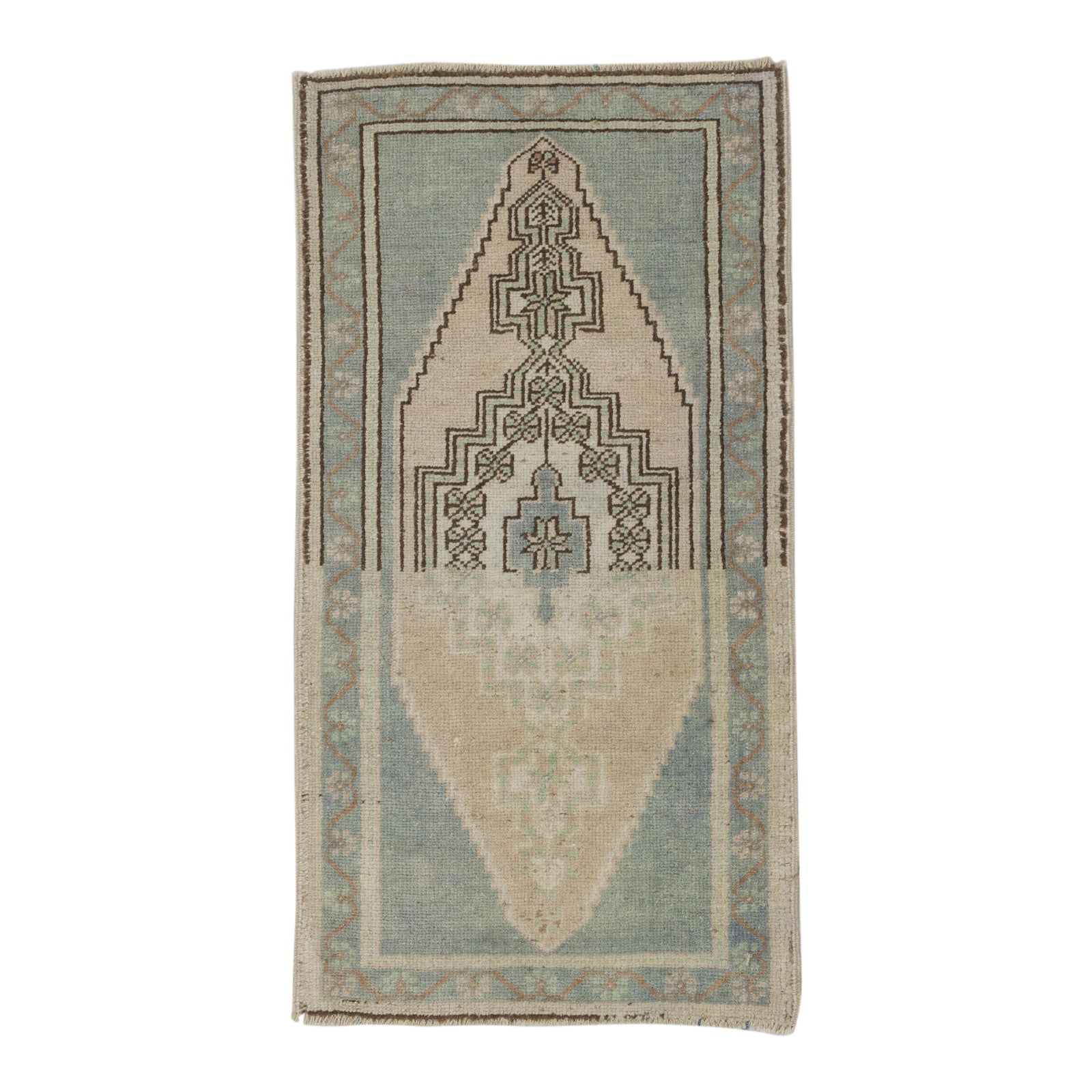 1960s Turkish Abstract Mini Rug | Chairish