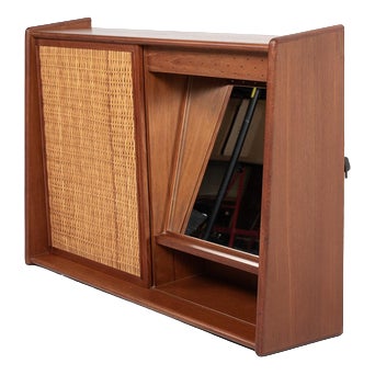 Danish Wall Cabinet in Teak For Sale