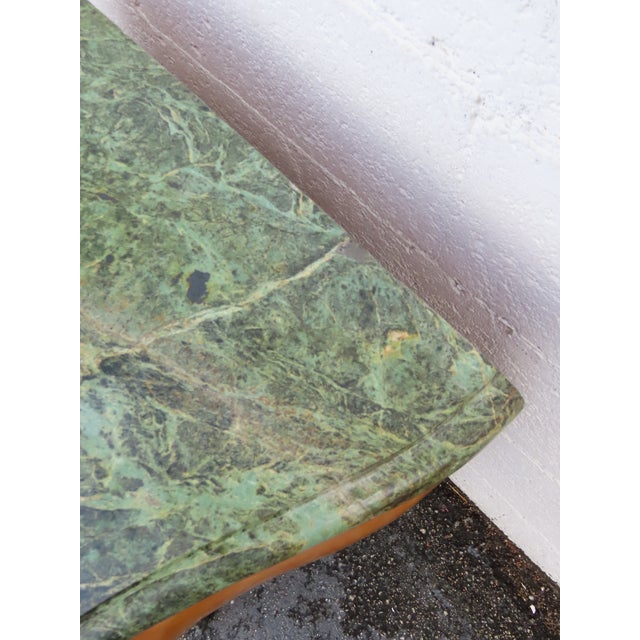 French Marble Top Bombay Serpentine Burlwood Commode Nightstand 6346 For Sale - Image 15 of 16