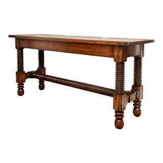 Rose Tarlow Style Plank Top Tuscany Console Table For Sale