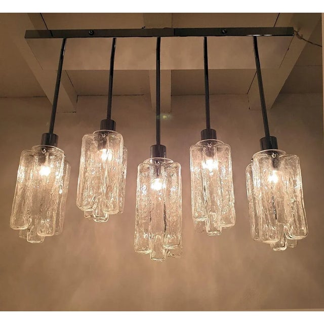 Mid Century Modern Flush Mount Chandelier 1980s For Sale In Dallas - Image 6 of 12