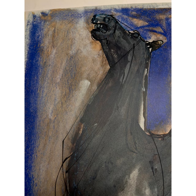 Italian Vintage 1980s Marino Marini Horse Poster For Sale - Image 3 of 5