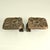 Brutalist Bronze Square Push Pull Door Handles with Flower Relief, 1970s, Set of 2 For Sale - Image 10 of 14