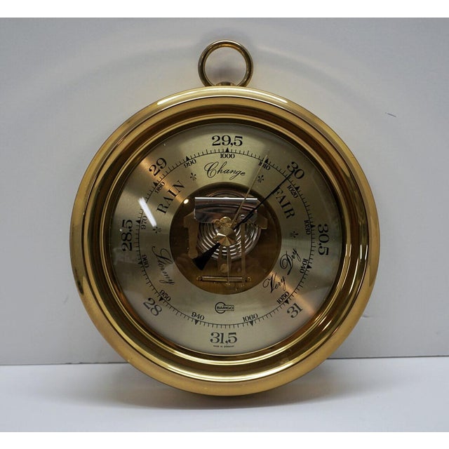 Vintage Brass Barigo Barometer Chairish