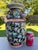Vintage Chinese Ceramic Vase W/Butterflies, Flowers & Pomegranate Fruit Handles For Sale - Image 10 of 16