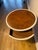 1940s Leather Top Drum Table For Sale - Image 4 of 9