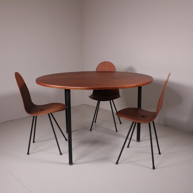 Table and Chairs by Franco Campo and Carlo Graffi, 1958, Set of 4 For Sale - Image 12 of 17