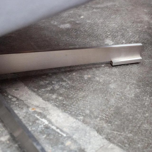 Set of Swivel Armchair & Ottoman attributed to Gerard Van Den Berg, 1980s For Sale - Image 12 of 13