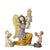 Yellow Angel Lamp and Candlesticks Boys in Earthenware by Maria Luísa Fragoso, Set of 3 For Sale - Image 8 of 8
