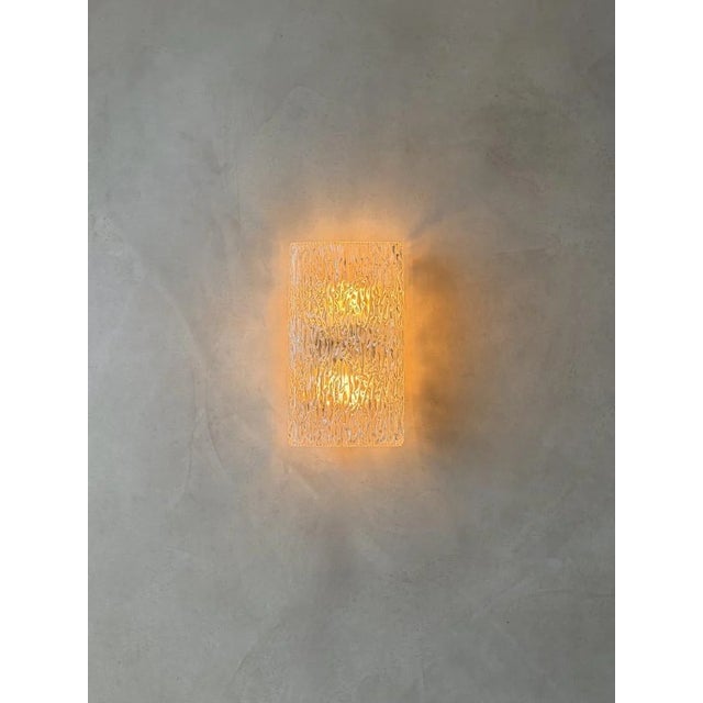 Wall Lamp in Textured Glass from Kalmar Franken, 1960s For Sale - Image 10 of 13