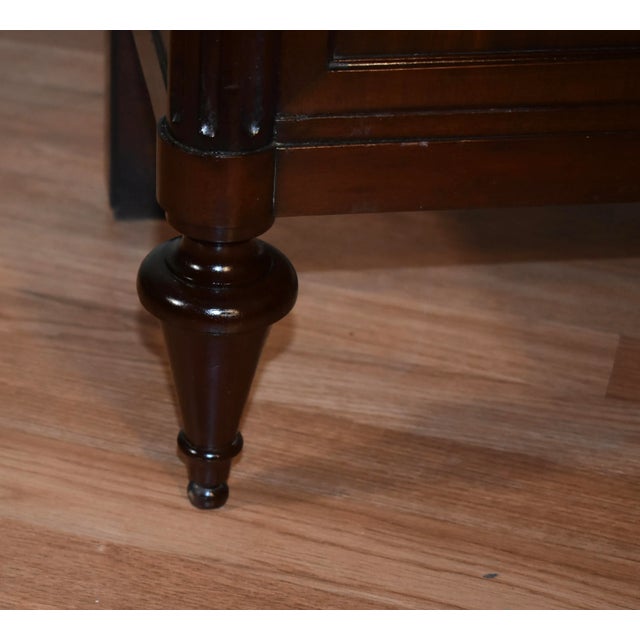 1900 - 1909 1900s Antique French Louis XV Dark Mahogany Secretary Desk Chest of Drawers For Sale - Image 5 of 13