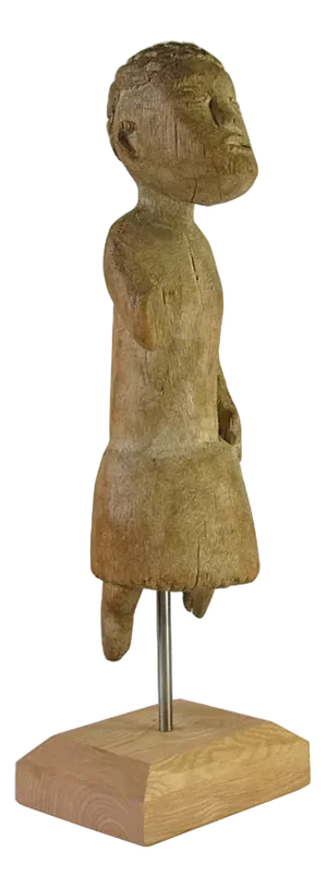African Tribal Wooden Lobi Sculpture from Burkina Faso, 1970s