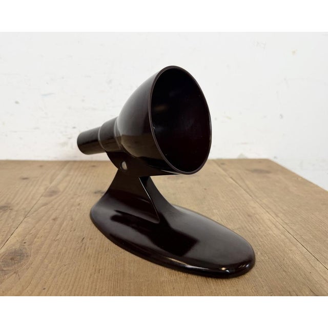 Plastic Vintage Brown Bakelite Wall Light from Elektrosvit, 1950s For Sale - Image 7 of 18