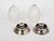 1950s 1950s Nickel-Plated Brass Acorn Flush Mounts – Hand-Cut Crystal Shades - a Pair For Sale - Image 5 of 9