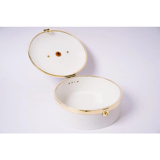 Metal Art Deco Ceramic Bread Box, 1920s For Sale - Image 7 of 11