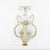 Pair of White & Gold Wall Sconces With Acanthus Leaves For Sale - Image 9 of 12
